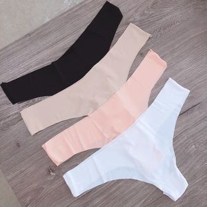 4pcs women sexy silk cotton thong gstring seamless panties brief underwear